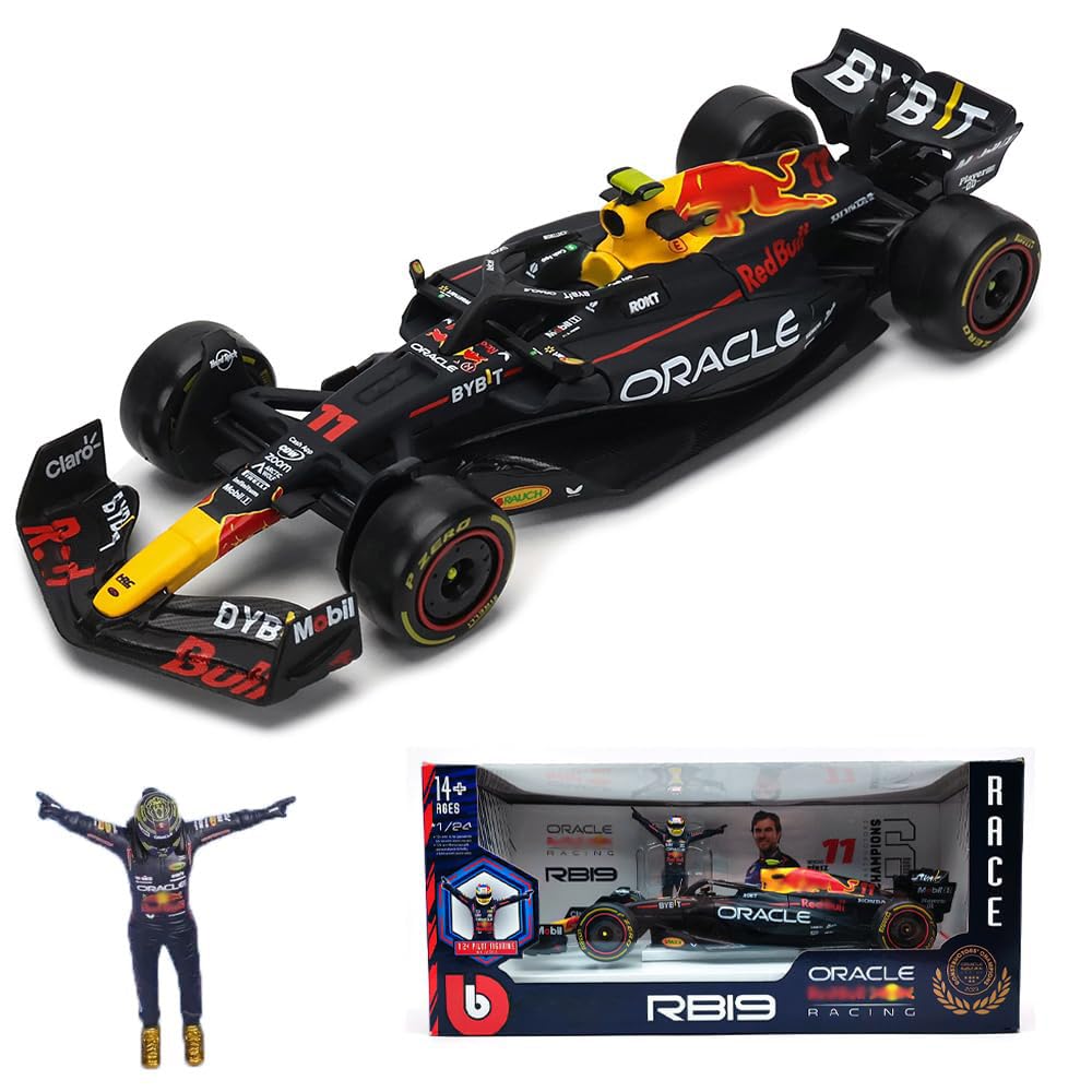 Amazon.com: 1:24 2023 Race Oracle F1 RB19 Pilot Figure Doll
